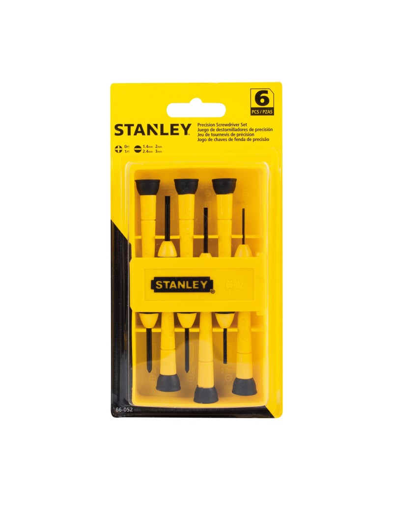 Destornilladores de Precision Plastico 6 piezas 66-052 Stanley